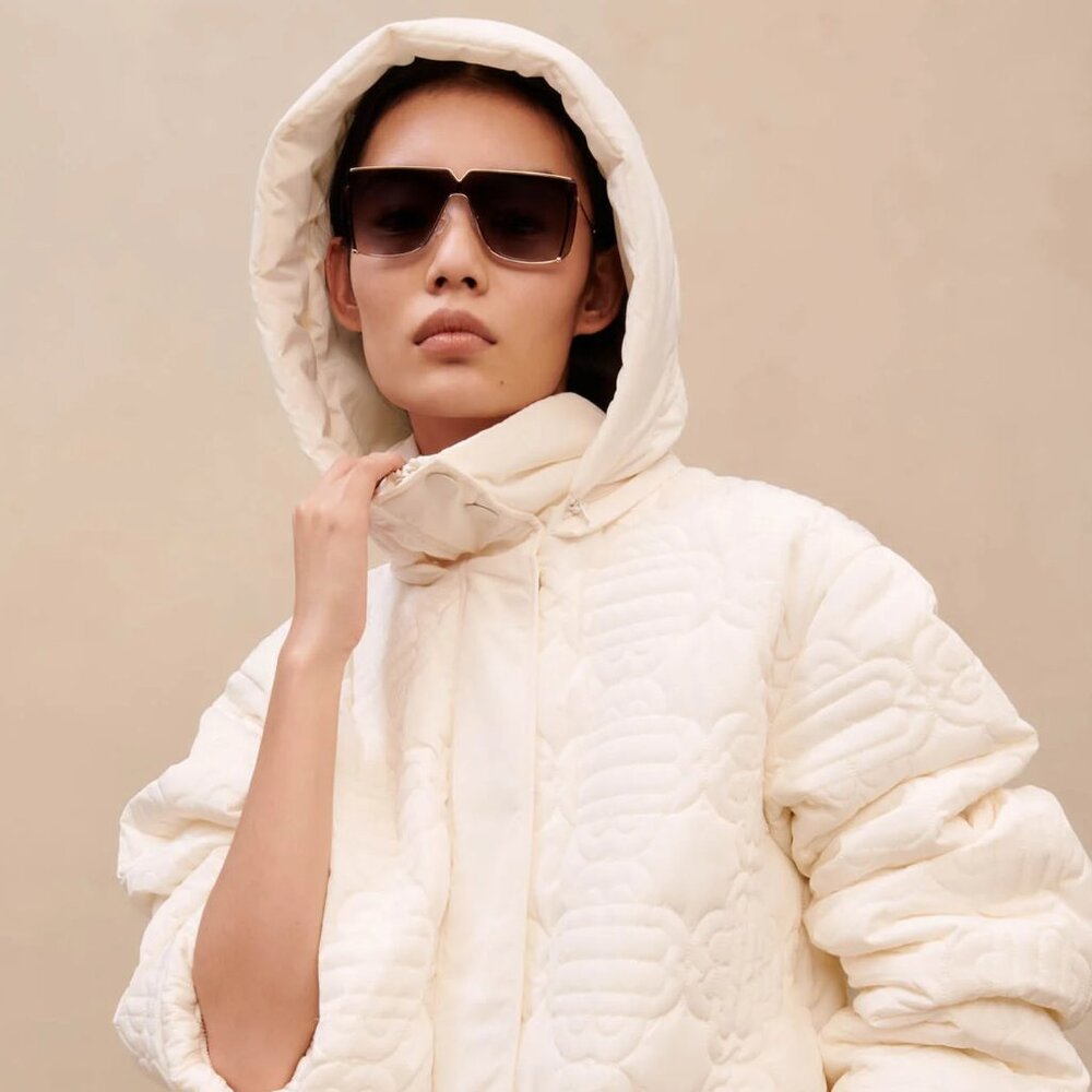 MAJE WHITE PUFFER JACKET NWT Size XS Coat $595 RETAIL!!!